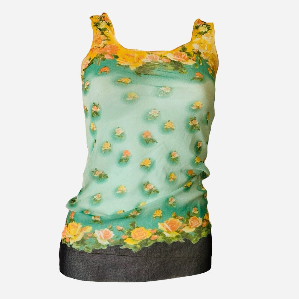 Semi Sheer Summer Floral Top